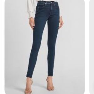 EXPRESS Super Soft Super Skinny Blue Jeans Size 0